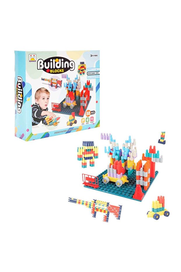 Şekilli Yapı Blokları 88 Parça - 1