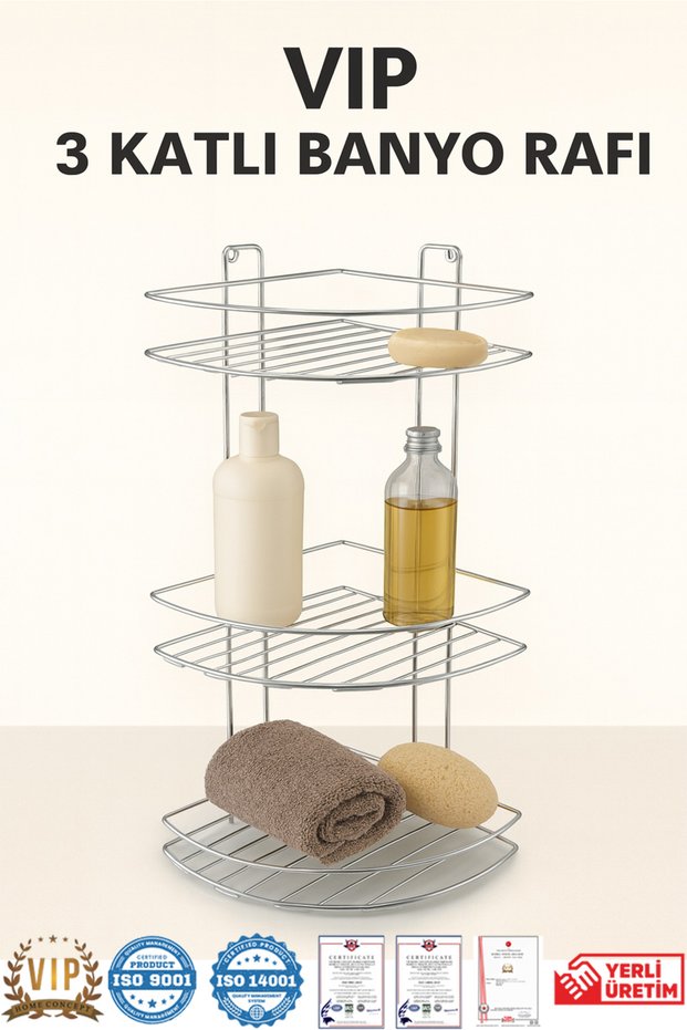 3 Tier Bathroom Corner Shower Shelf Metal Shower Shelf Organizer Vip