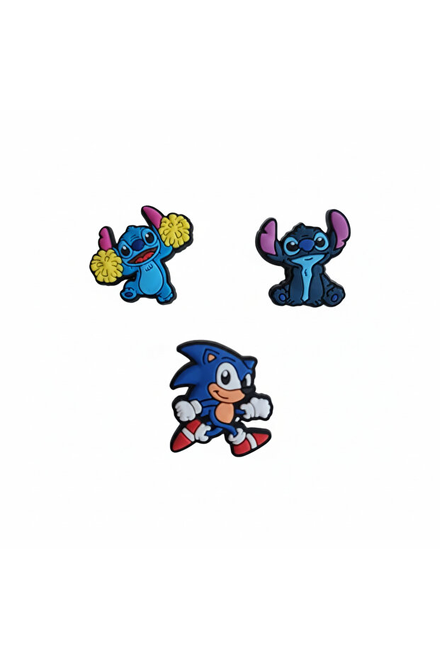 Pin Badge Set, 3 Pieces, Silicone Plastic Brooches 7