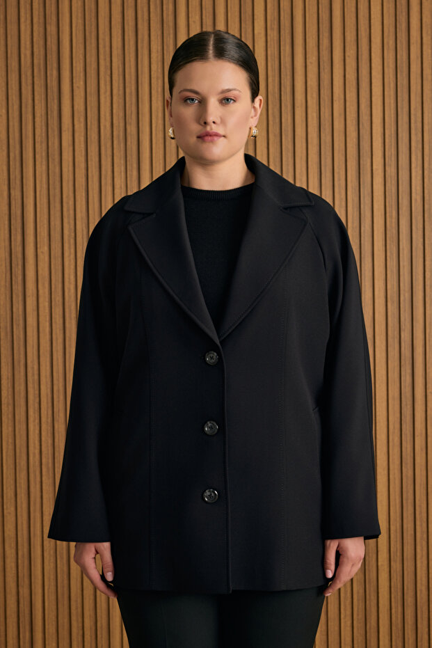 Çizgili Dokuma Ceket - 2