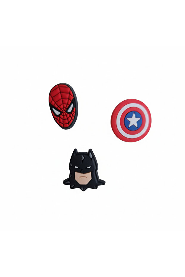 Pin Badge Set, 3 Pieces, Silicone Plastic Brooches 15