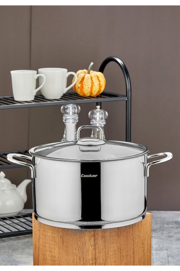 Bomonti 28 cm Induction Compatible Stainless Steel Deep Pot Ckr3192