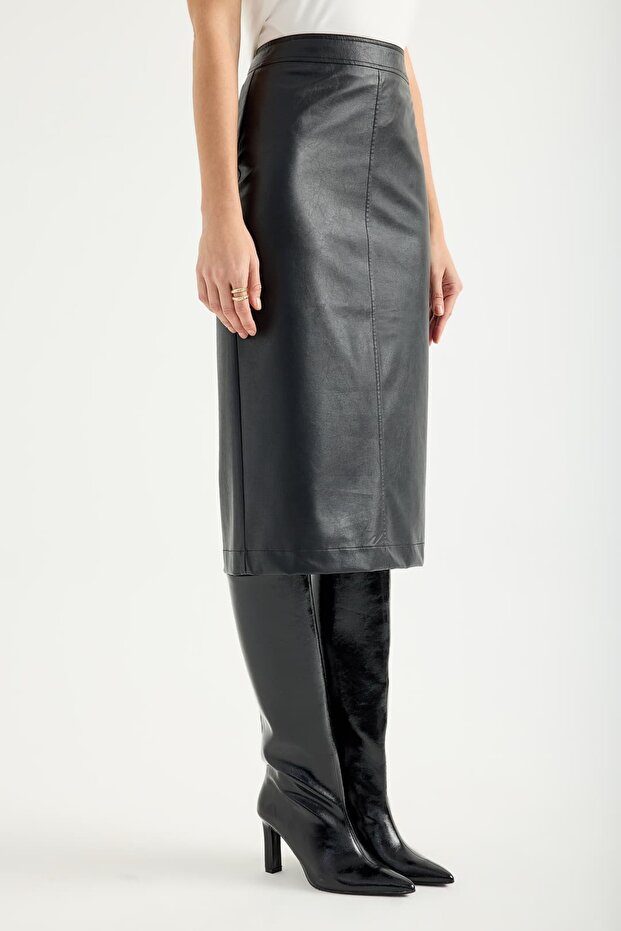 Suni Deri Etek - 5