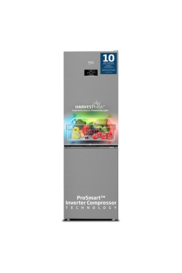 Refrigerator 366L Gross (316L Net) Capacity, Neo Frost Dual Colling, Low Noise, RDNE400CS(Inox)