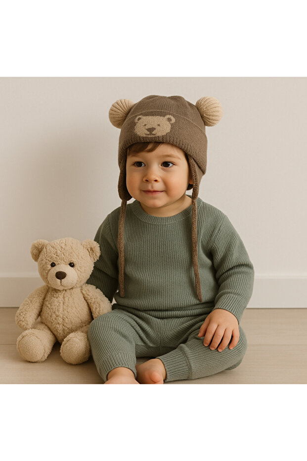 Örgü Model Bebek Bere - 1