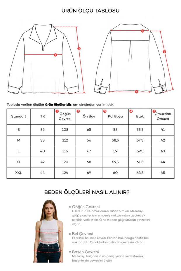 Dökümlü Devrik Yaka Bluz - 5