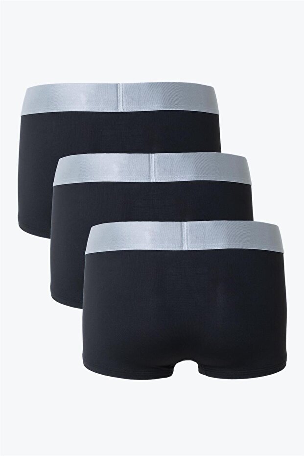 Erkek 3lü Boxer Siyah - 2