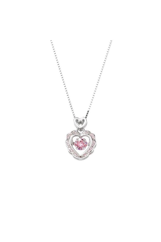 Picture Color Heart Frequency Necklace Female Ins Niche High-grade Design Sweet All-match Smart Love