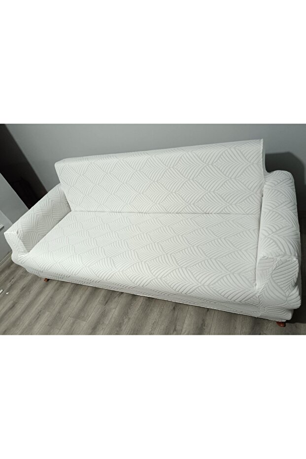 tek adet kaliteli 3lü JAKAR koltuk örtüsü çekyat kılıfı esnek yıkanabilir lastikli kanepe örtüsü - 4