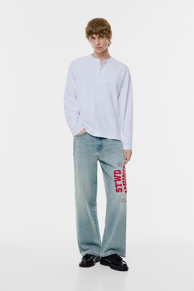 STWD Community geniş paça jean - 3