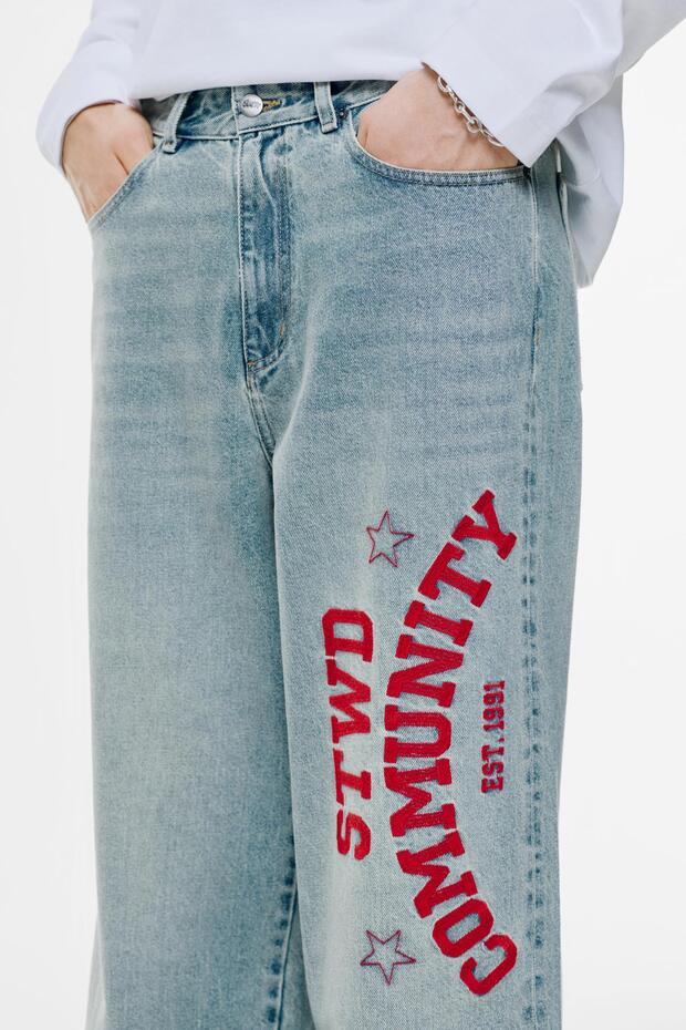 STWD Community geniş paça jean - 5