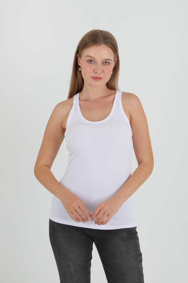 Women's Sports Clothing Straped Lycra Cotton Tank Top