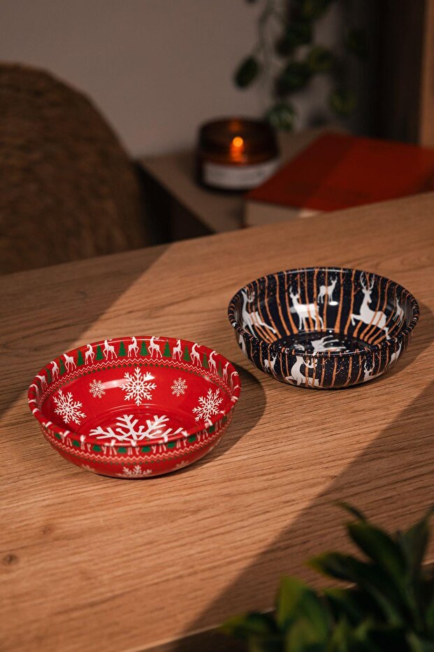 Christmas Themed Metal Bowl Set