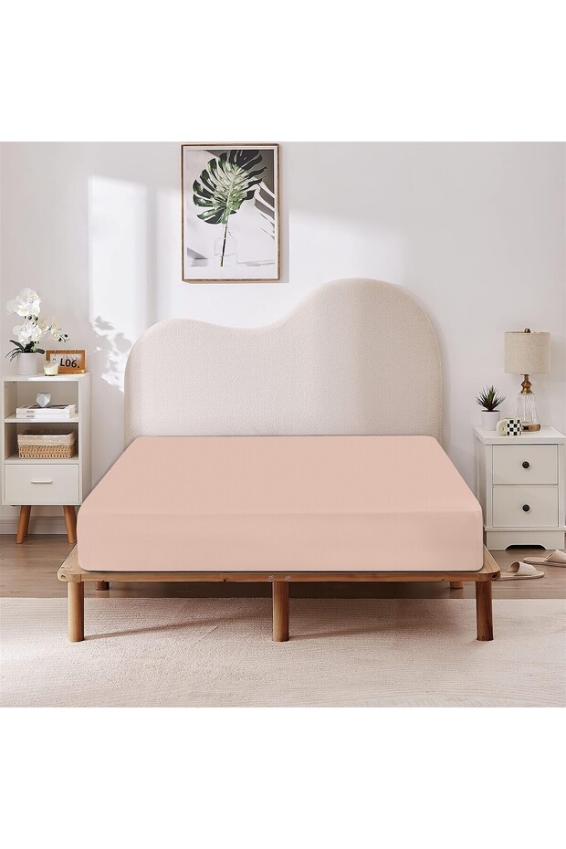 ملاءة سرير مطاطية من القطن بنسبة 100% - 1