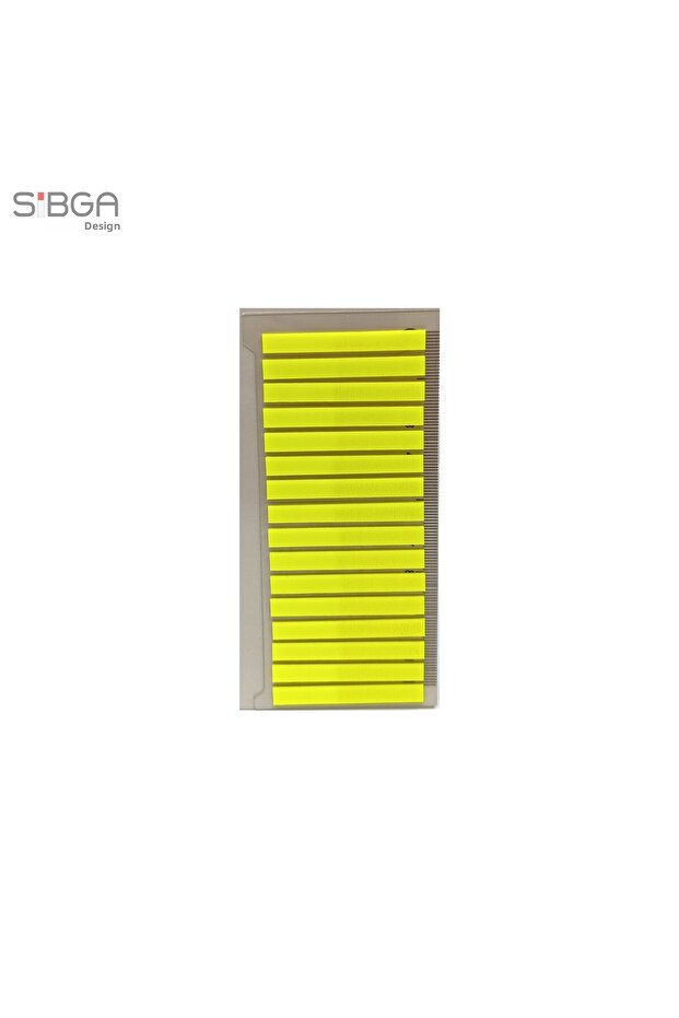 شريط رفيع أصفر نيون 320 ورقة ملونة شفافة من نوع Post-it. علامة كتاب، علامة مرجعية، ملصق ملاحظات
