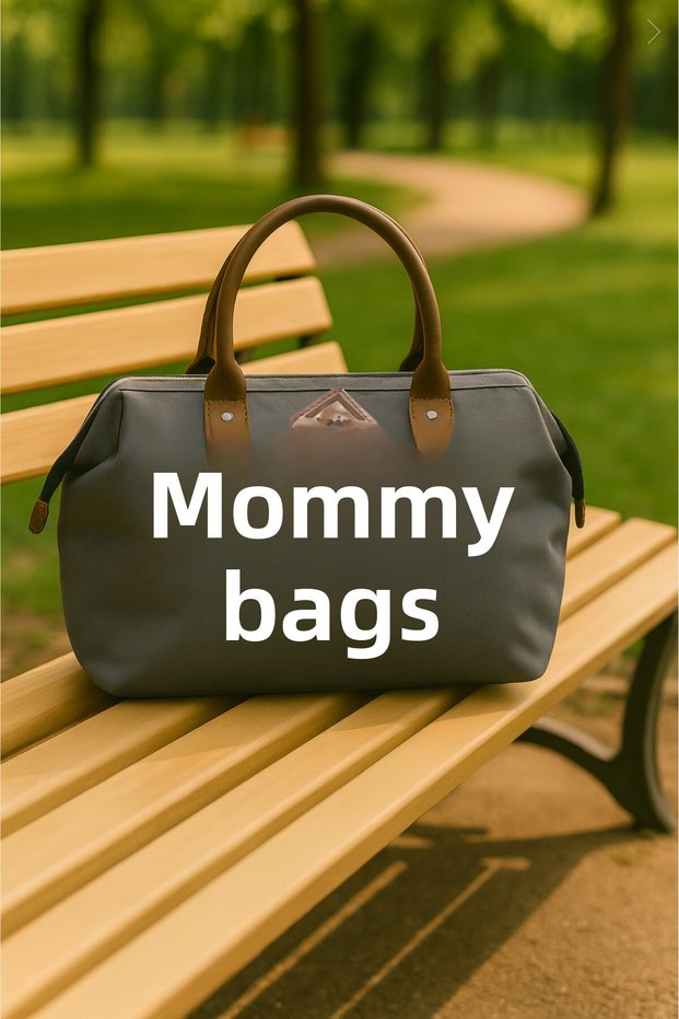 Mommy Bag Mother Baby Care Bag Waterproof, Large Volume, Shoulder and Hand Carrying Strap