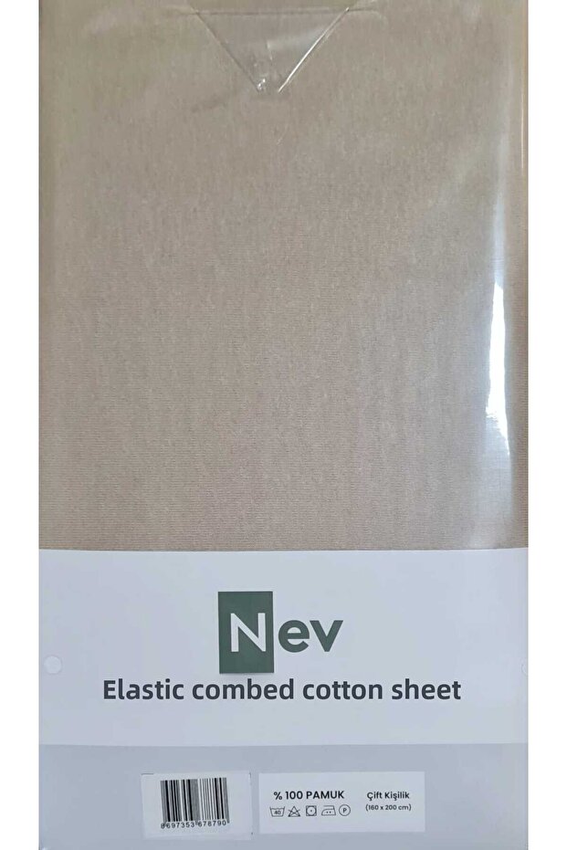 Nev Penye Carsaf Fit. Bej 160X200+30