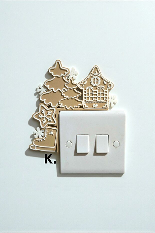 Christmas Gingerbread Light Switch Corner Decor Christmas Ornament Socket Decor