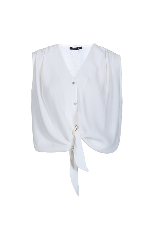 Barcelon Kadın Gömlek Ekru - 2