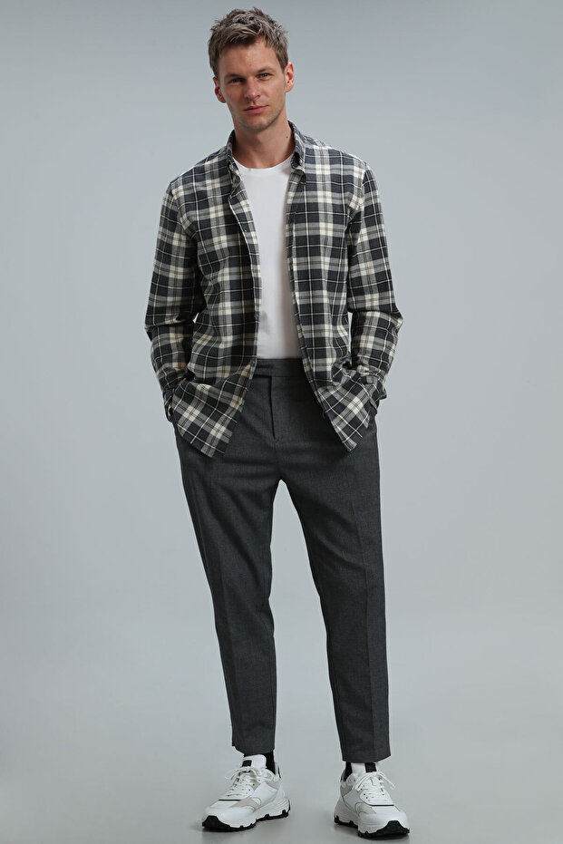 Red Erkek Basic Gömlek Regular Fit Gri - 2