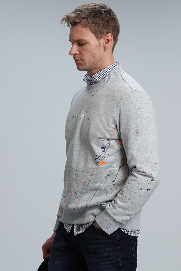 Alexander Erkek Sweatshirt Gri - 5