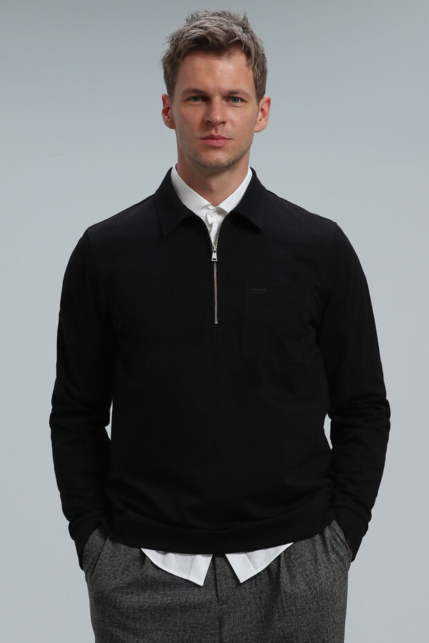 Danı Erkek Sweatshirt Siyah - 1