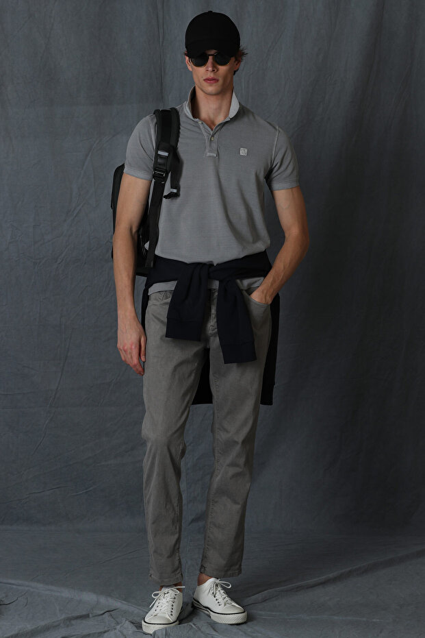 Helt Spor 5 Cep Erkek Pantolon Slim Fit Vizon - 1