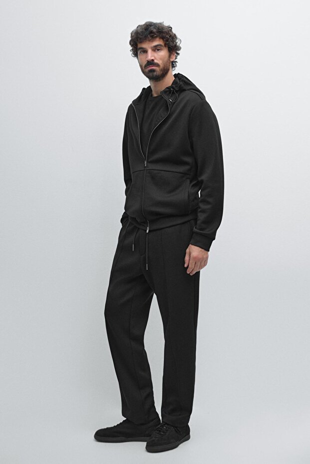 Ayarlanabilir kapüşonlu jogger ceket - 1