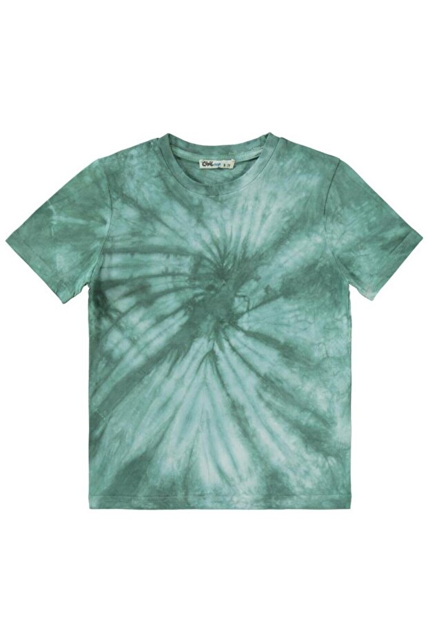 Batik Washed T-Shirt for 6-9 Years Old - Khaki