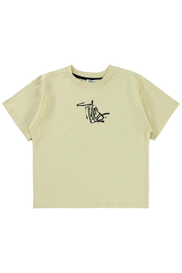Boy's T-Shirt 10-13 Years Stone Color