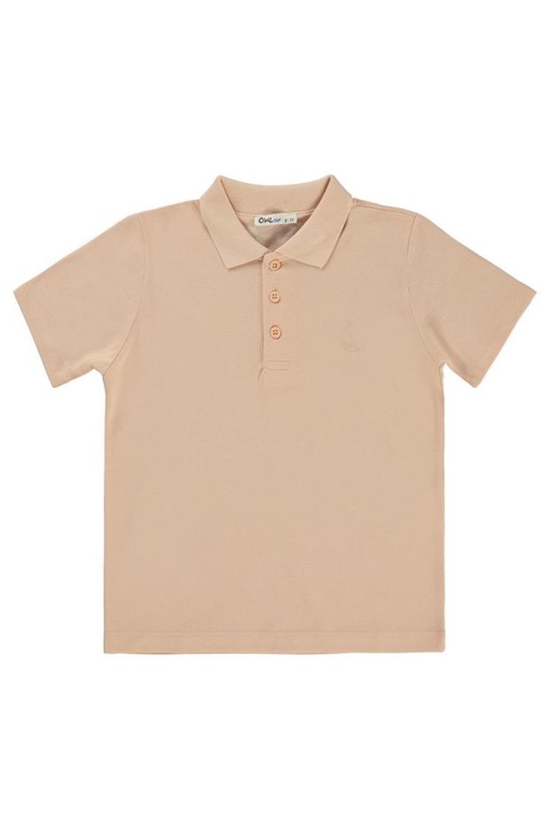 Sail Embroidered Polo Pike T-Shirt for 10-13 Years - Powder