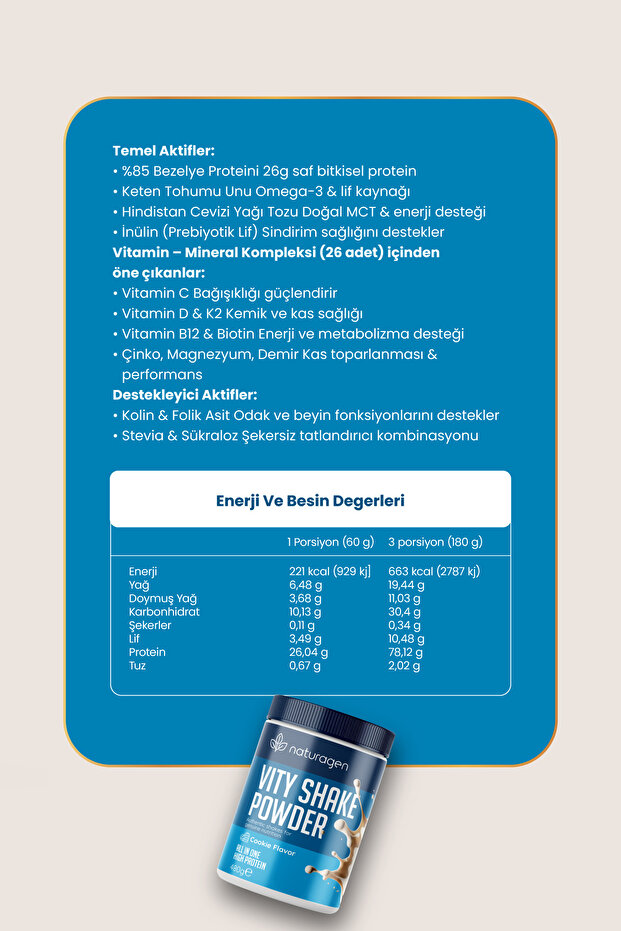 Proteinli Öğün Tozu Cookie Lovers - 5