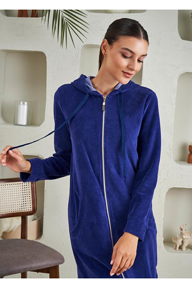 Kadın Kadife Elbise - 45209 - 5