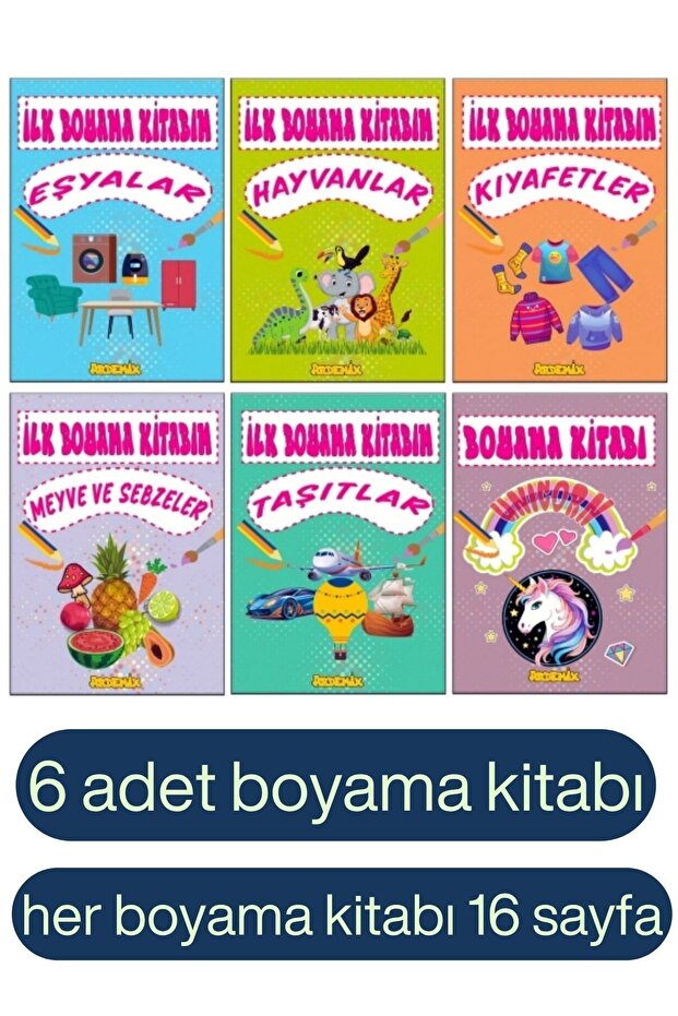 Boyama Kitabı Seti 6 Kitap - 3