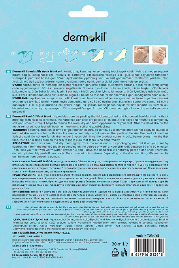 Peeling Etkili ( Soyulabilir ) Ayak Maskesi 30 Ml 2 ' Li Set - 5