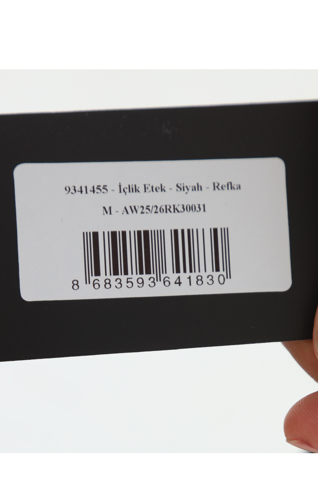 Basic Beli Lastikli İçlik Etek - Siyah - - 6