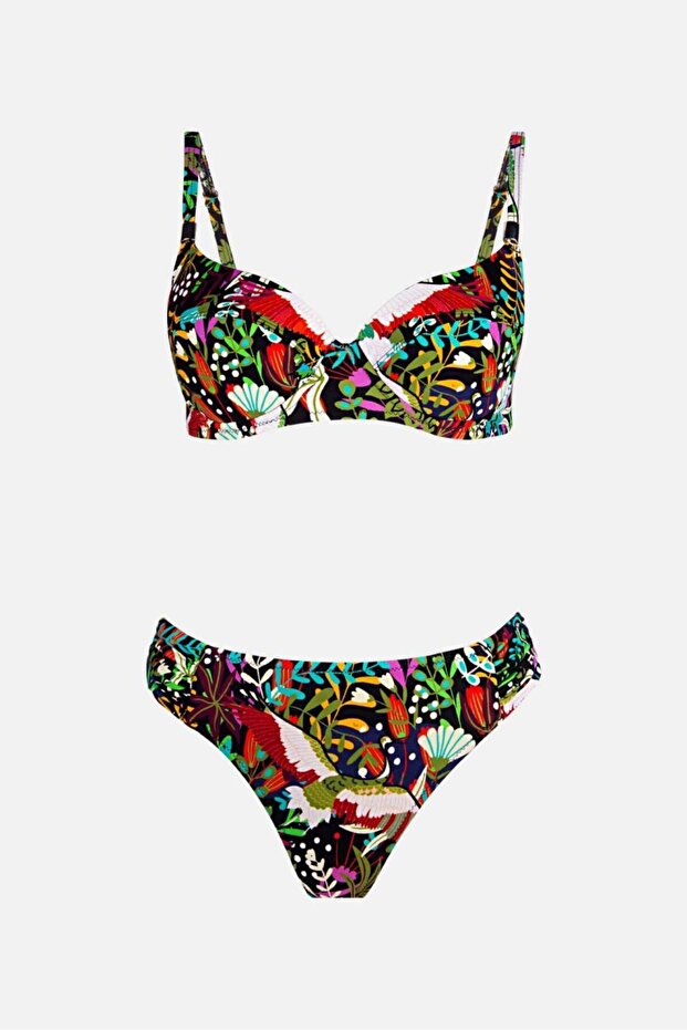 Green Patterned Bikini - 4611 Model Set - 5