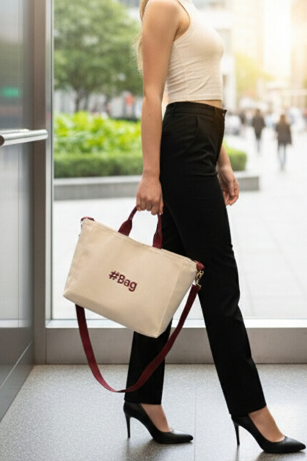 Kanvas Tote Çanta - 1