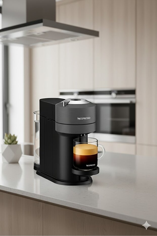 Vertuo Next Krups Kapsül Kahve Makinesi – Madalyon Gümüş | Tek Tuşla 5 Farklı Kahve Boyutu - 1