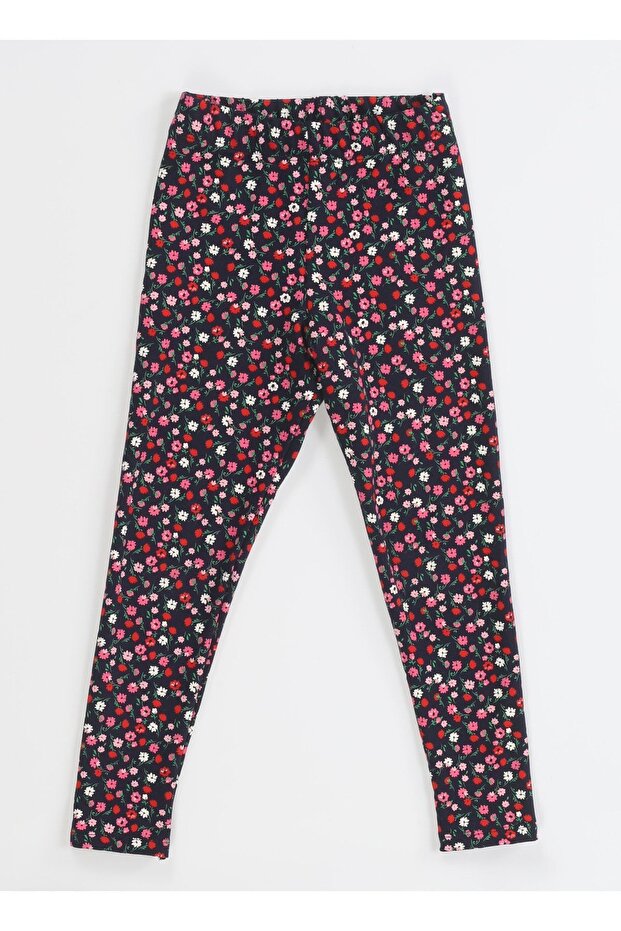 Mini Floral Print Girls' Leggings Size: 10 Years