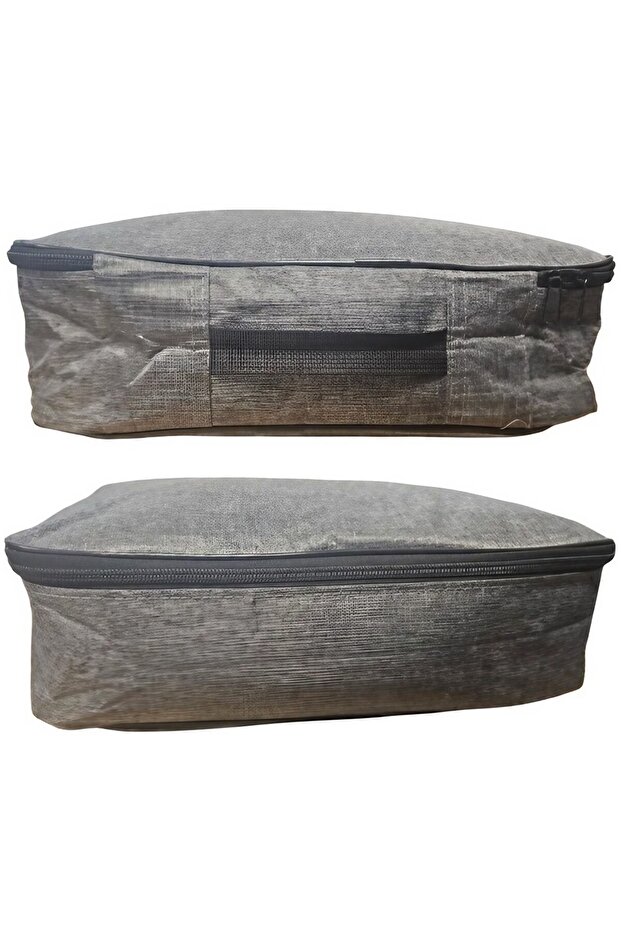 Document Storage Bag, 2 Compartments, Security Code, Waterproof, 37x10.5x27 cm, Grey - 7