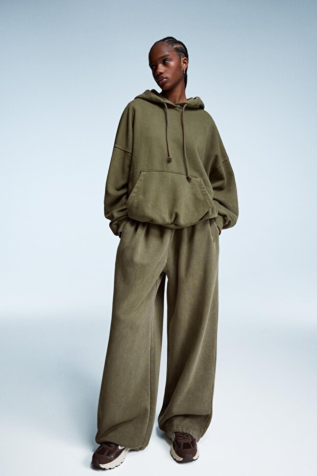 Oversize kapüşonlu sweatshirt - 4