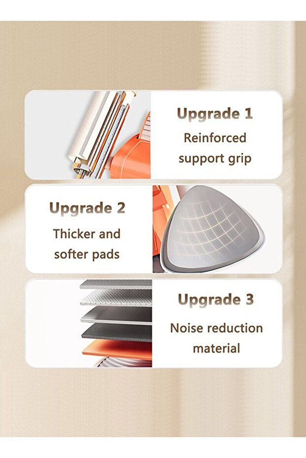 بكرة تمارين البطن مع دعم الكوع، ارتداد تلقائي، وسادة الركبة ومؤقت - 6