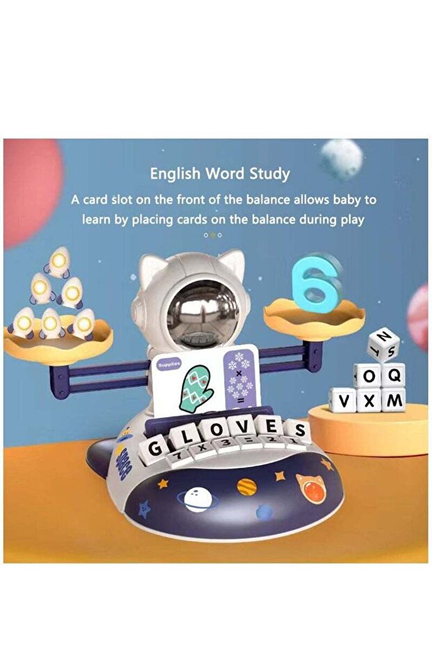 Children’s Balance Toy with Learning Cards, Educational Enlightenment Cognitive Toy for Toddlers