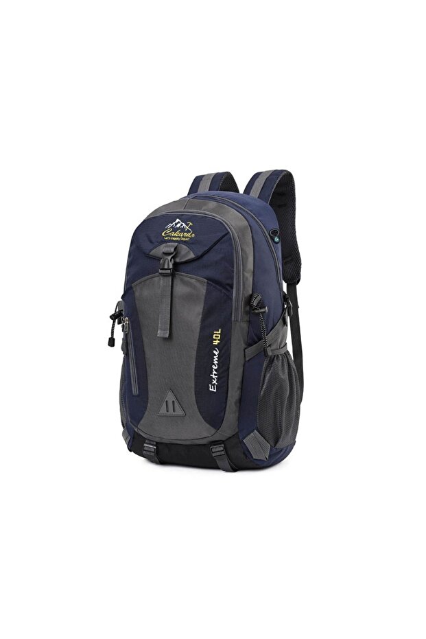 Waterproof 40 Liter Navy Blue Travel Laptop Backpack