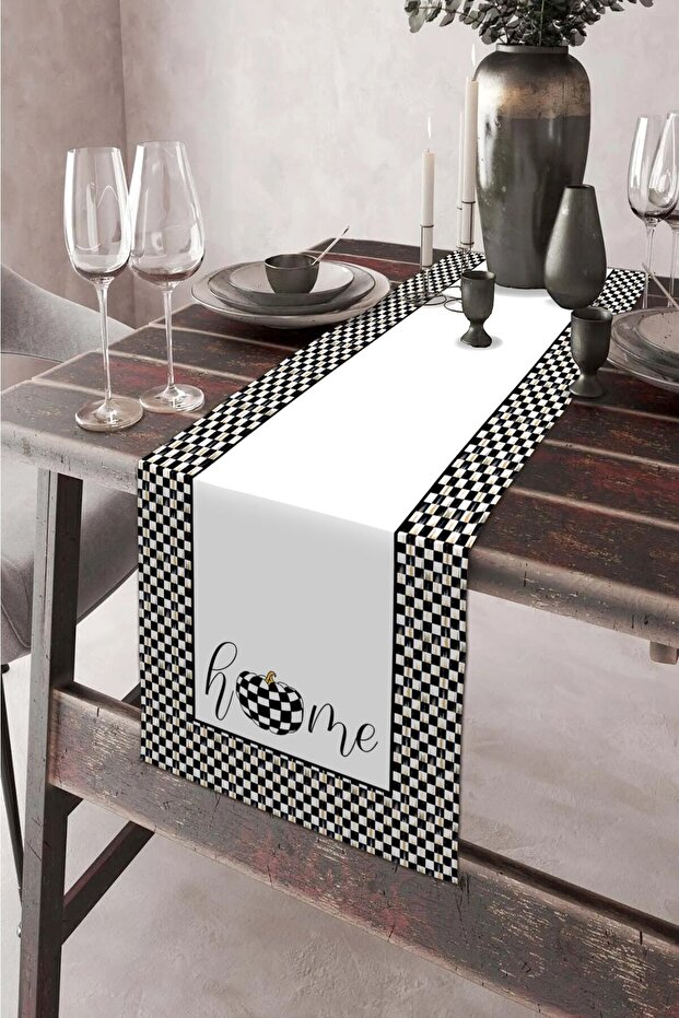 40x140cm Woven Stain Resistant Printed Premium Thai Feather Fabric Tablecloth Runner Washable