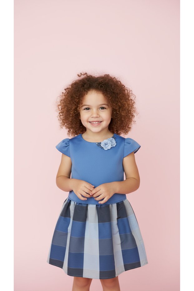 Skirt Blouse Two-Piece Girls' Set