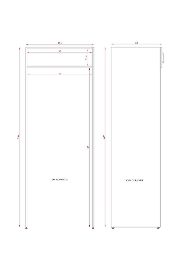 MDF BUZDOLABI DOLABI PİSTONLU - 5