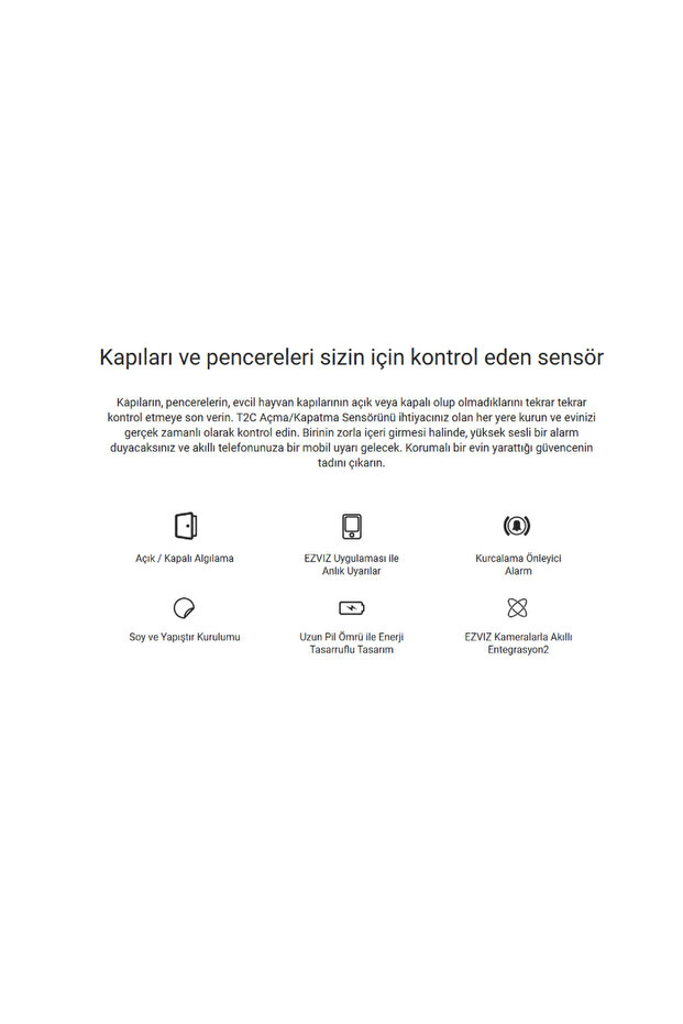 CS‑T2C: Kapı/Pencere Açma/Kapama Sensörü — Anlık Uyarılar, Kolay Kurulum ve Uzun Pil Ömrü - 4