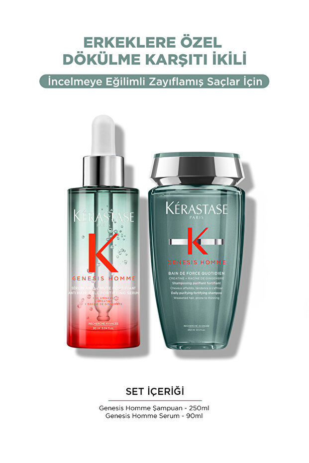 Genesis Homme Erkekler Için Dökülme Karşıtı Saç Bakım Seti - 2